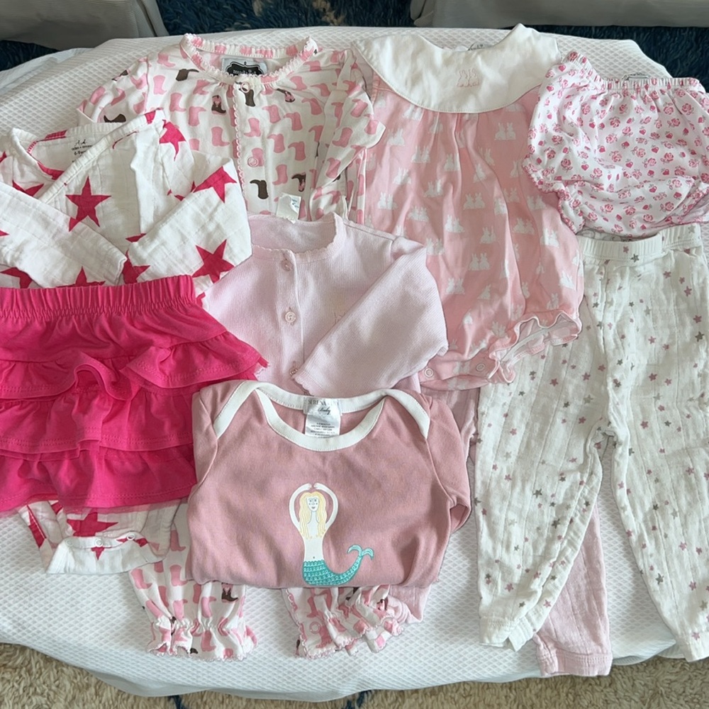 Preppy Baby Girl Bundle 6-9M, Kissy Kissy, Serena Lily, Aden Anais, Mudpie, etc